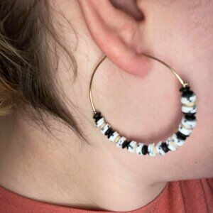 Multicolored Lightweight Hoop Earrings Design 4